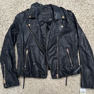 Blank NYC Black Leather Biker Jacket